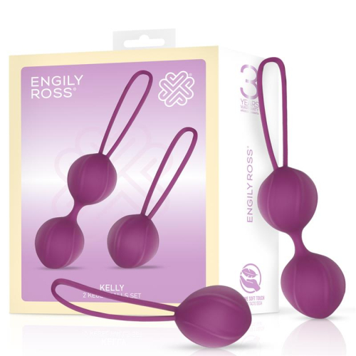 Kelly Bolas Kegel Silicone Púpura