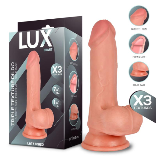 Brant Dildo Triple Densidad com Testículos 7.6