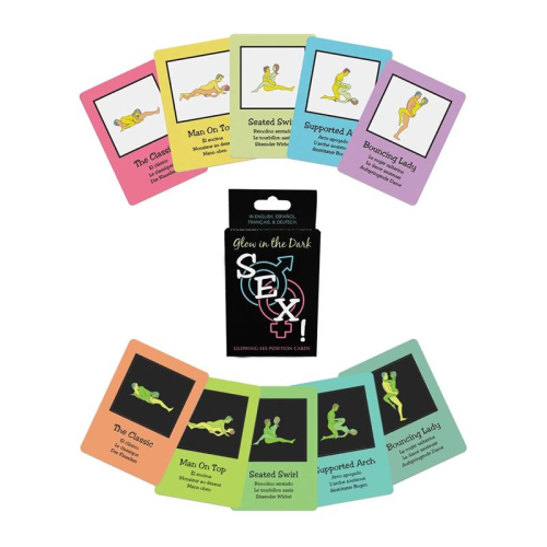 Jogo de Cartas Glow in the Dark Sex! Cards Brilham no Escuro