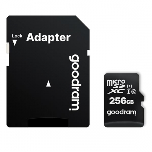 MEM MICRO SD 256GB GOODRAM M1AA CL10 UHS-I+ADAPT