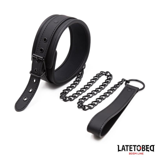 Set Colar y Cinto Neopreno Preto