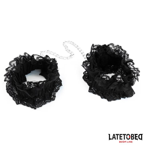 Algemas para Pés de Renda Elástico Preto