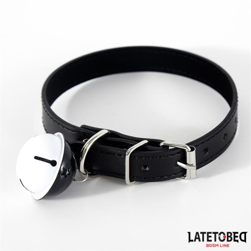 Colar com Sino Ajustável Preto