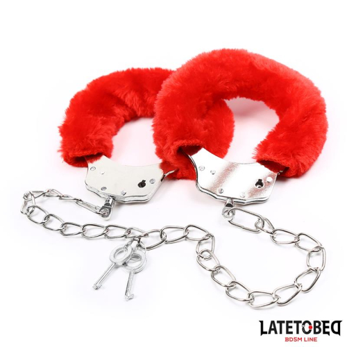 Algemas Pés Peluche Terciopelo Vermelho