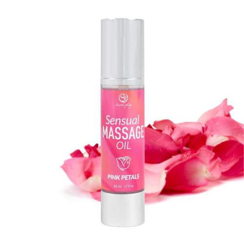 Óleo de Massagem Sensual Pétalos Rosa 50 ml.