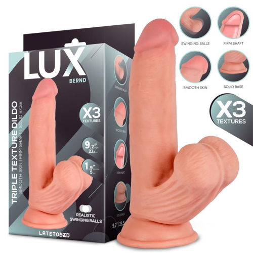 Bernd Dildo Triple Densidad com Testículos Oscilantes 9.2