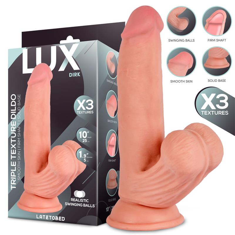 Dirk Dildo Triple Densidad com Testículos Oscilantes 10