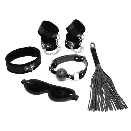 Set de Bondage 6 Peças Preto