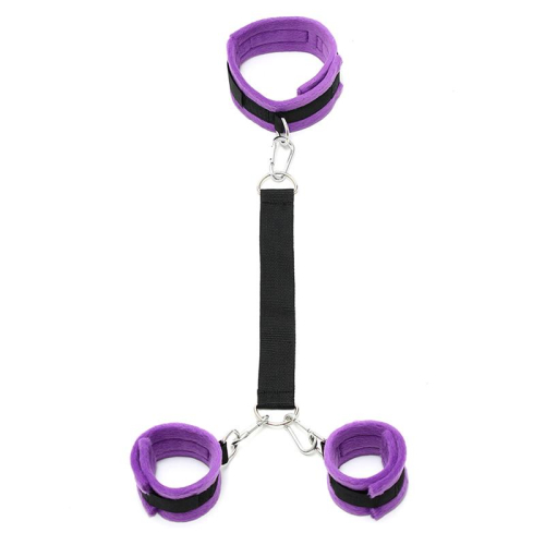 Colar y Algemas com Cintos Ajustávels Púrpura
