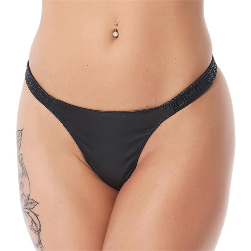 Tanga Couro Elástico