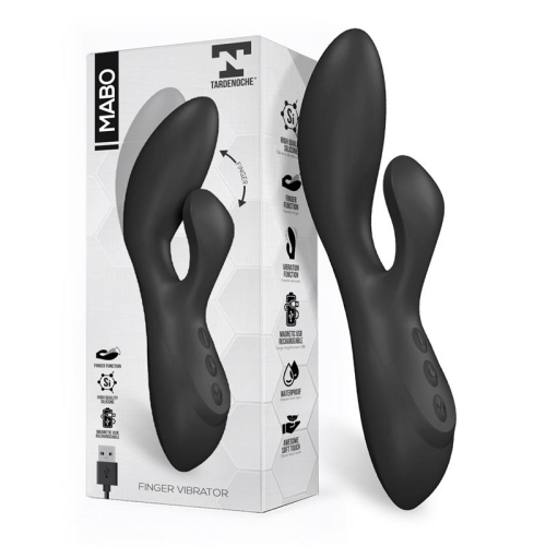 Mabo Vibrador Ponto G Movimento Finger Silicone Unibode