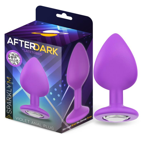 Sparkly Plug Anal Silicone Tamanho M Violet