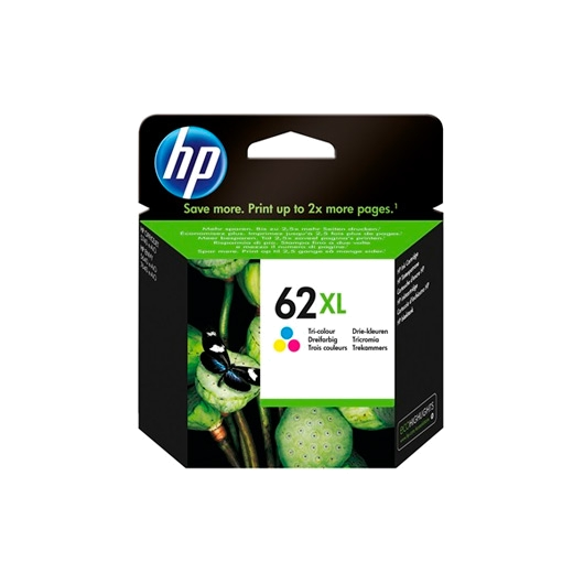 Tinteiro Original HP Nº 62XL TRICOLOR C2P07AE