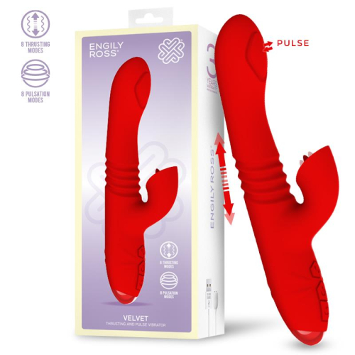 Velvet Vibrador com Thrusting e Pulsação