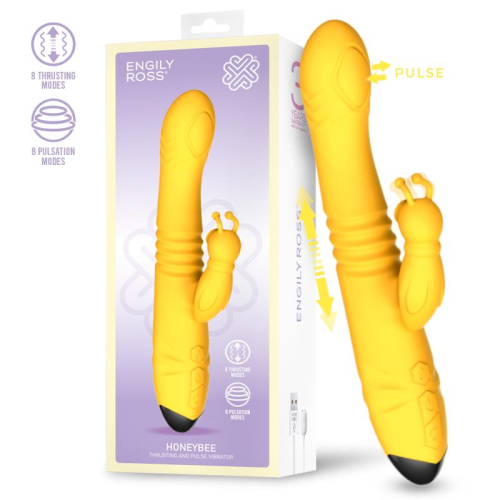 Honeebee Vibrador com Thrusting e Pulsação