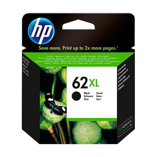 Tinteiro Original HP Nº 62XL Preto C2P05AE