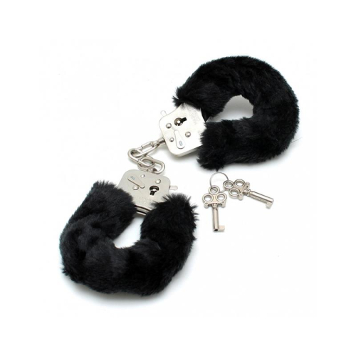 Algemas Metálicas com Pelo Preto