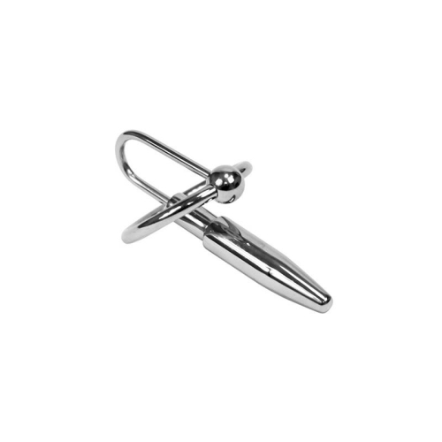Plug Pênis com Anel Glande Metal 28mm