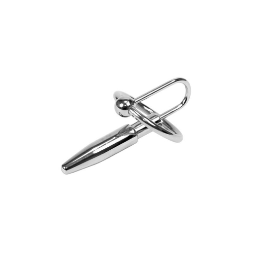 Plug Pênis com Anel Glande Metal 30mm