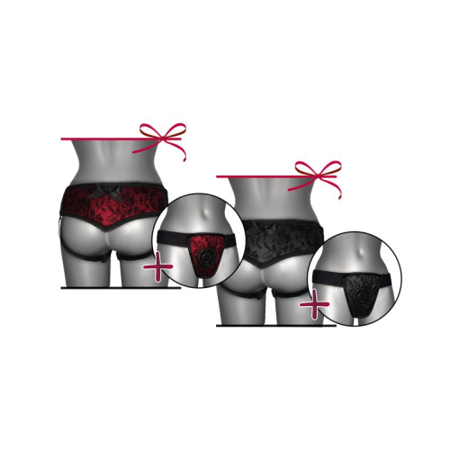 Arnés de Luxe com Espalda Preto S - XL