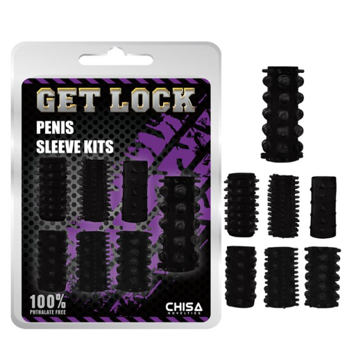 Kit de Mangas para o Pénis Preto