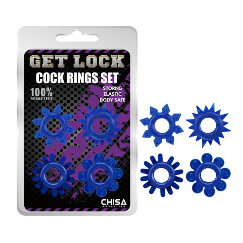Set de Anels para o Pénis Azul
