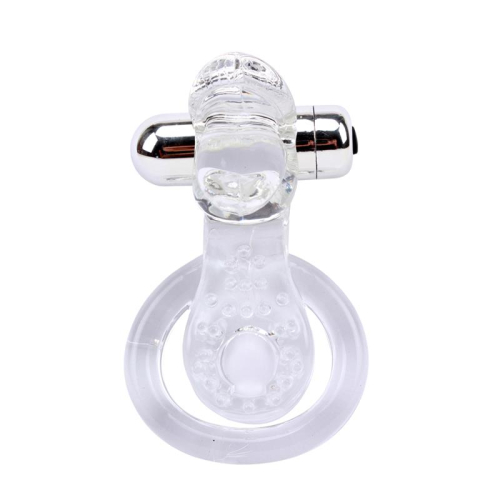 Anel Vibrador para o Pénis The Tongue Transparente