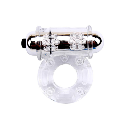 Anel Vibrador para o Pénis Bull Ring Transparente