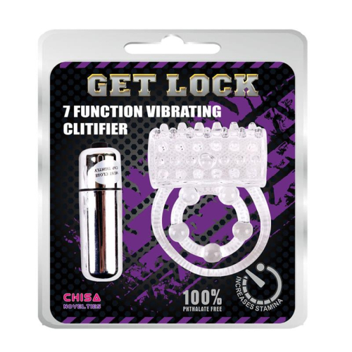 Anel Vibrador para o Pénis Clear Transparente
