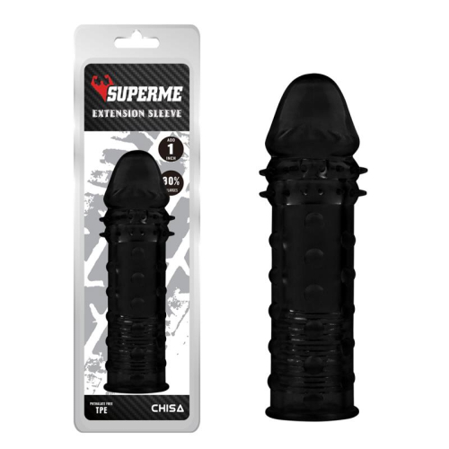 Manga para o Pénis Extra Texture Preto