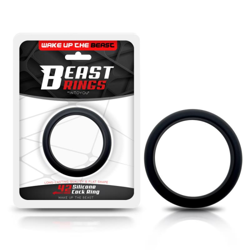 Anel Peniano Silicone sólido 4.2 cm Preto