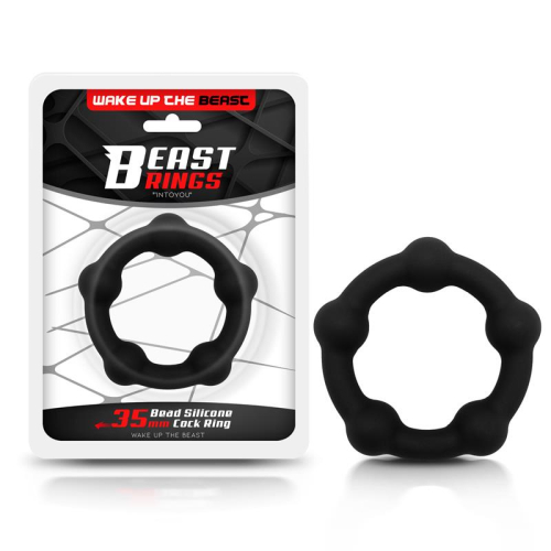 Anel Peniano Silicone sólido 3.5 cm Preto