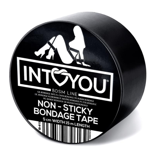 Cinta de Bondage No Pegajosa Preto 5 metros