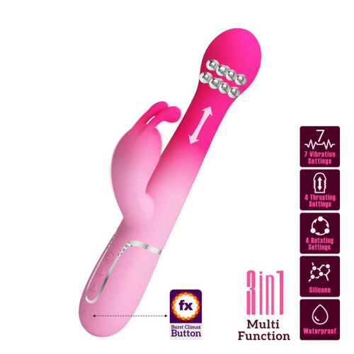 Dejon Vibrador com Thrusting e Bolas Rotatorias