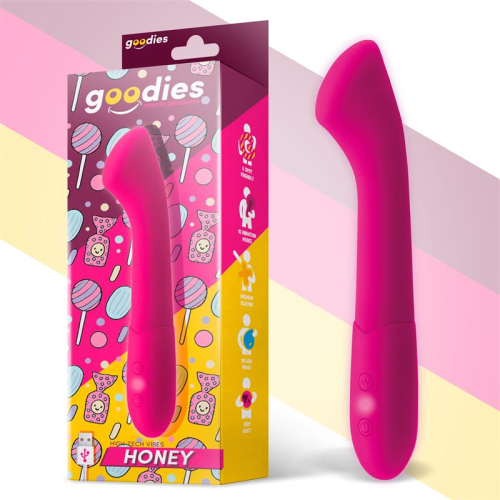 Honee Vibrador Ponto G Silicone USB Fuchsia