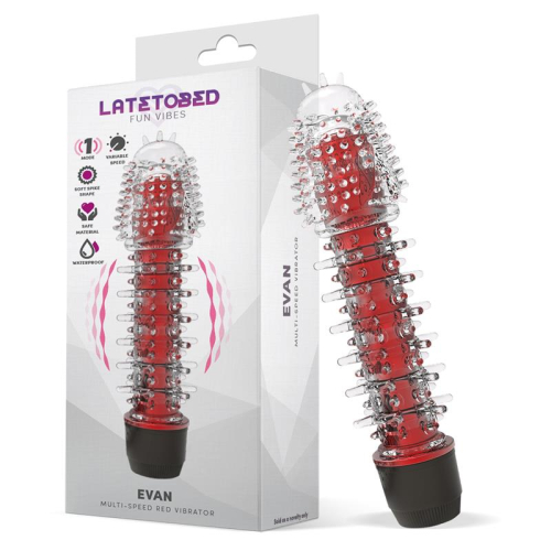 Evan Vibrador Multi Velocidade Vermelho