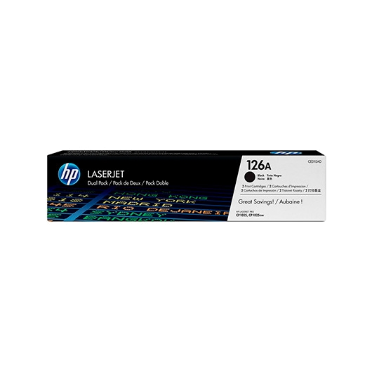 Toner Original HP Laserjet PRO 126AD PACK 2.U Preto