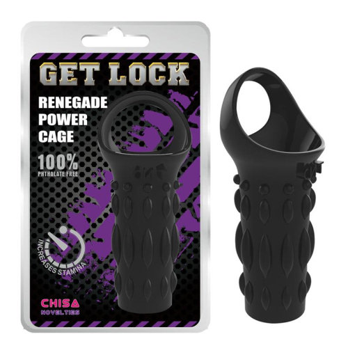 Manga para o Pénis 11.5 cm Preto