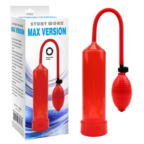 Bomba de Succion para o Pénis MAX Version Vermelho