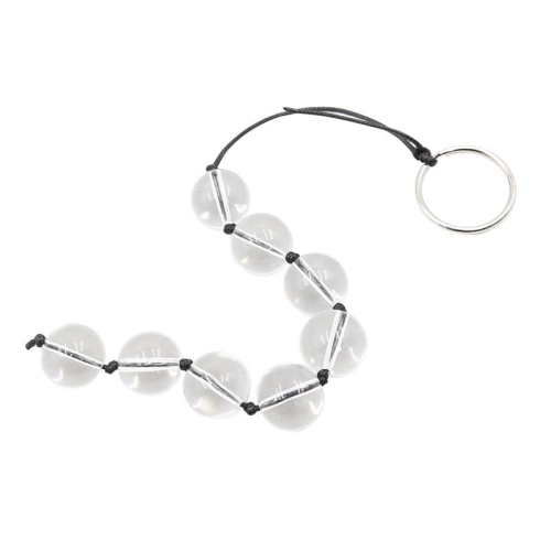 Cadena Anal com Bolas de Cristal 4 Tamanhos