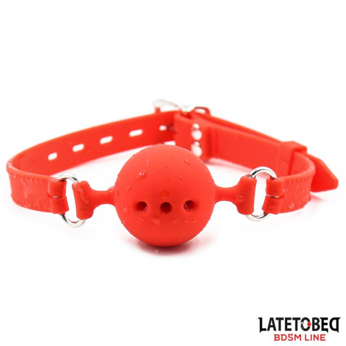 Mordaza Bola Silicone Transpirale S - 4 cm