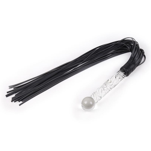 Flogger com Mango de Cristal 70 cm