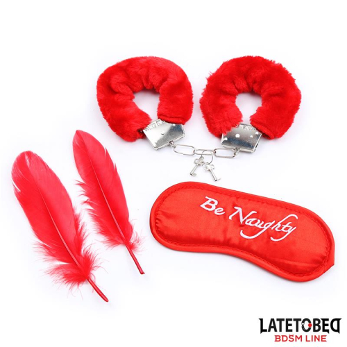 Set de 3 Peças Máscara,Plumas y Algemas