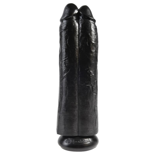 Pênis Duplo Two Cocks One Hole Preto 11