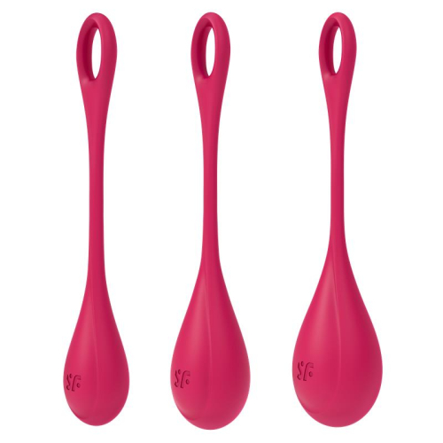 Kit 3 Bolas Suelo Pélvico Yoni Power 1 Vermelho