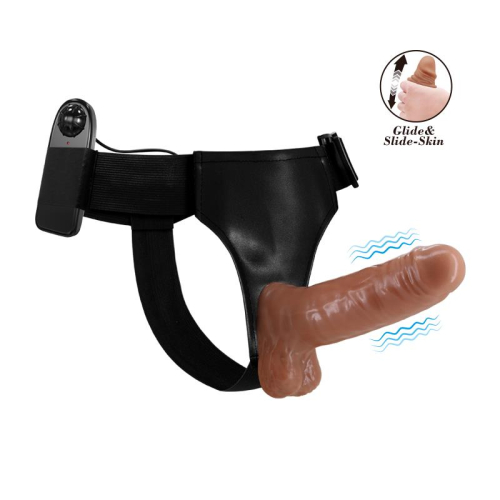 Arnés com Dildo Retractil com Vibração
