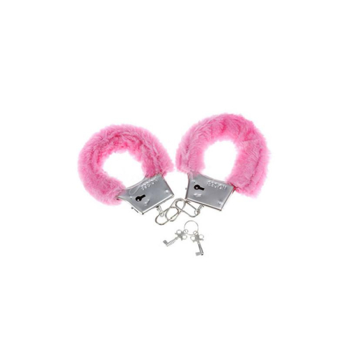 Algemas para Pulso Forradas de Peluche Rosa