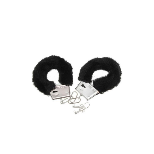 Algemas de pulso Forradas de Peluche Preto