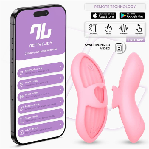 Laia Estimulador de Dedo com Calor e Manga com App Rosa