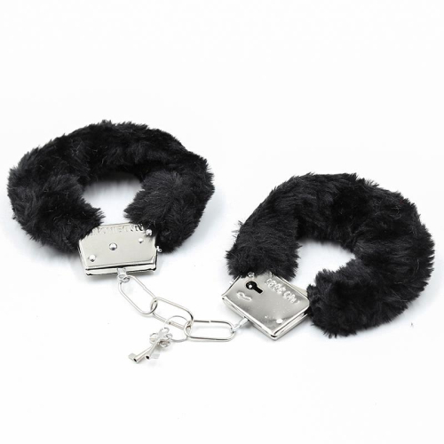 Algemas de Metal para Pulsos com Pelo Preto